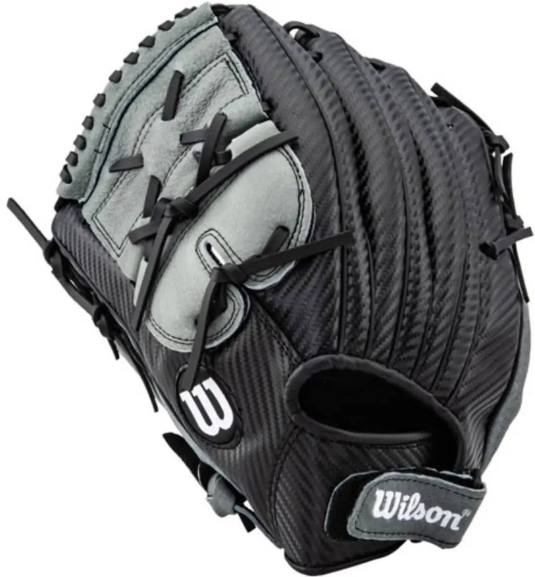 Wilson Honkbalhandschoen A360 Jeugd 12 inch - Zwart/Grijs - afbeelding 6 van 6