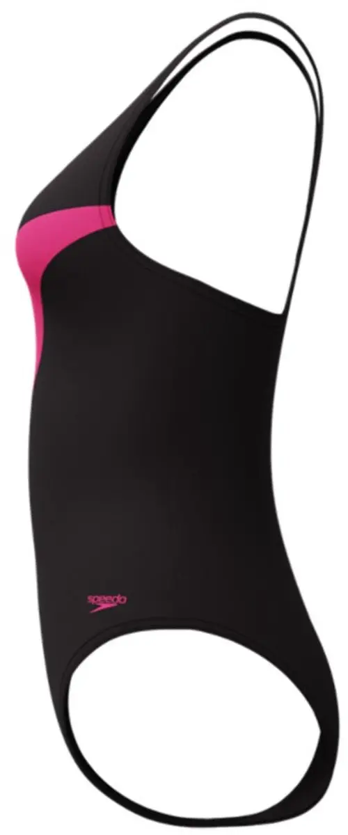 Speedo Hyperboom Butterfly Back Dames Sportbadpak 42 - Zwart/Roze