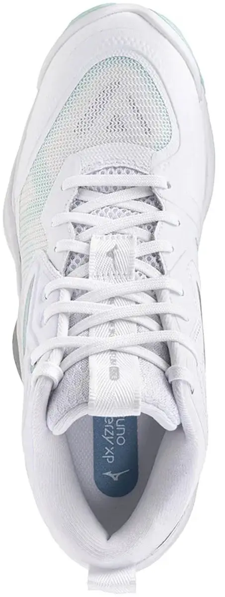 Mizuno Wave Momentum Elite Mid Sportschoenen Dames - Wit/Blauw - 44.5