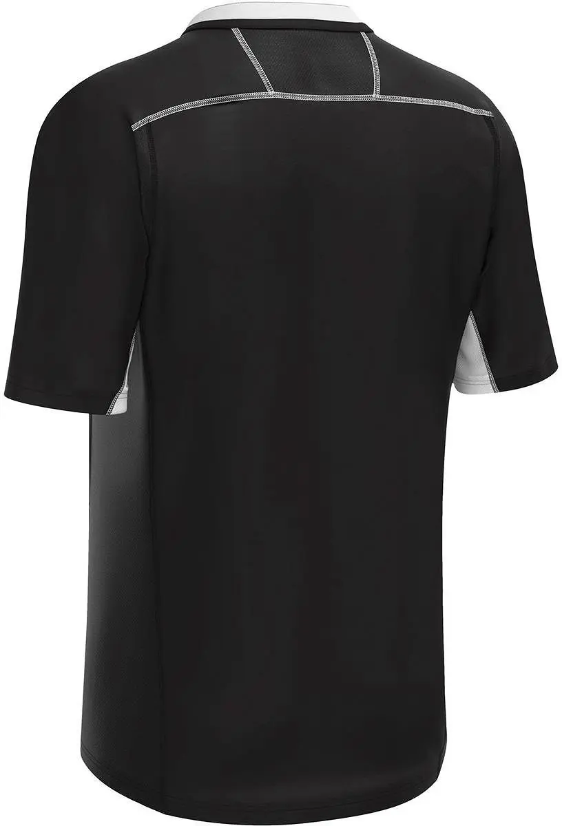 Macron Alabaster Rugbyshirt Heren 3XL - Zwart/Wit - afbeelding 6 van 6