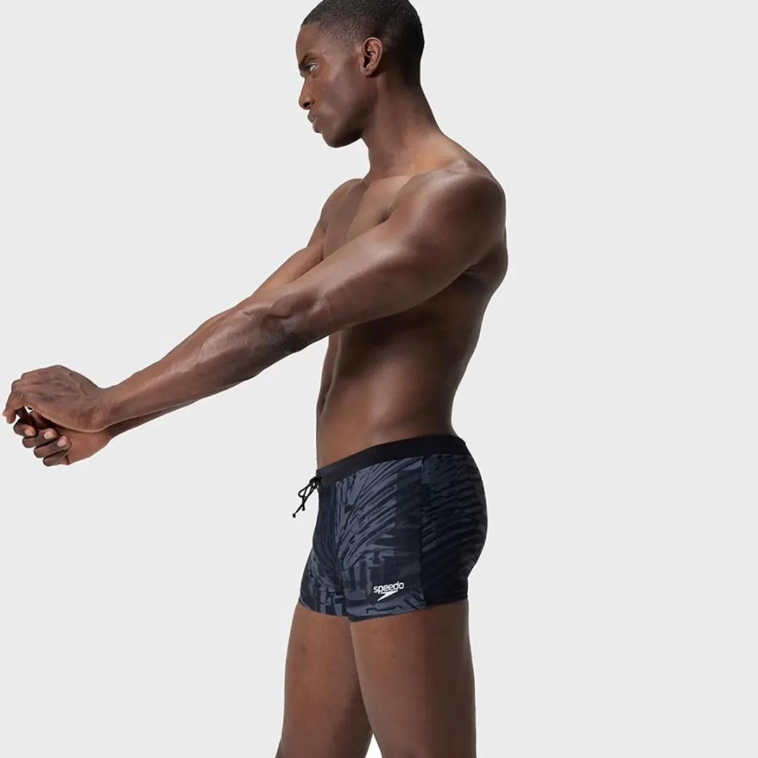 Speedo Heren Aquashort Valmilton Palm - Zwart & Grijs
