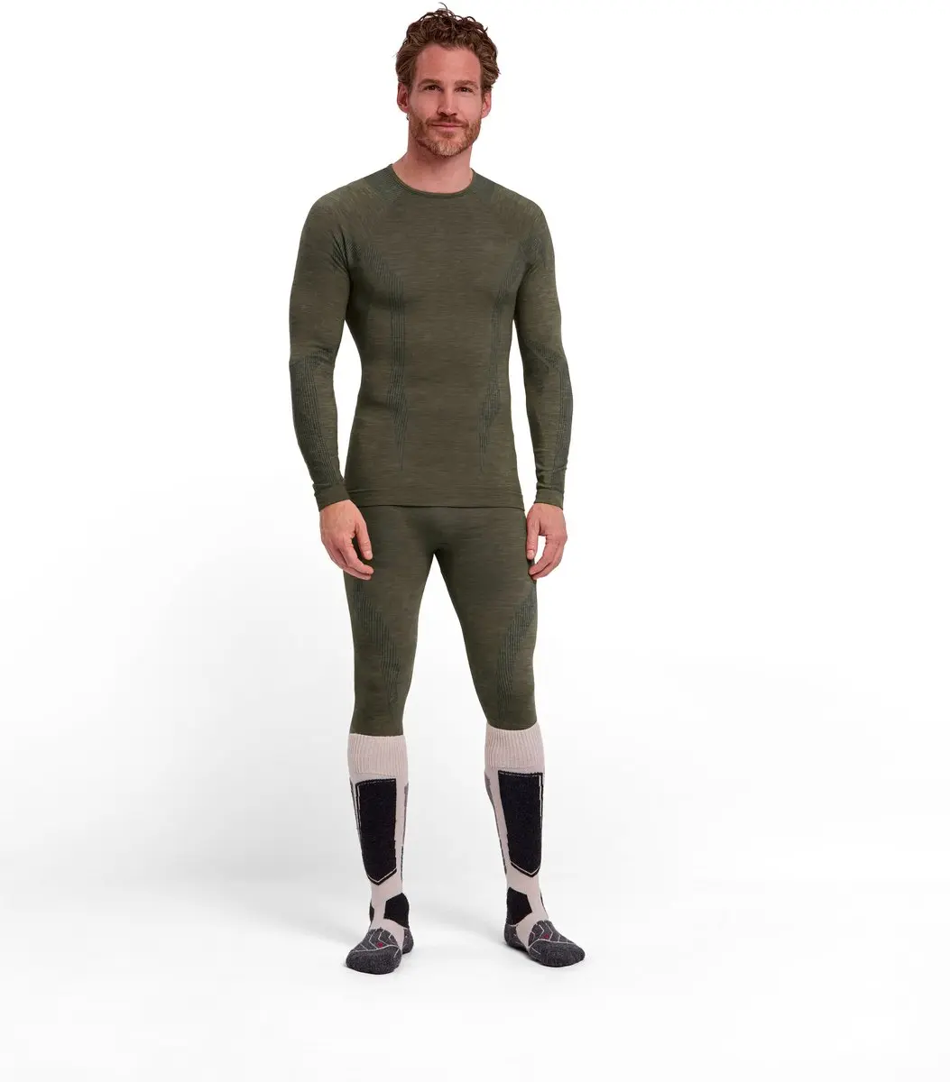 Falke Wool-Tech Longsleeve - Heren - Maat S - Groen