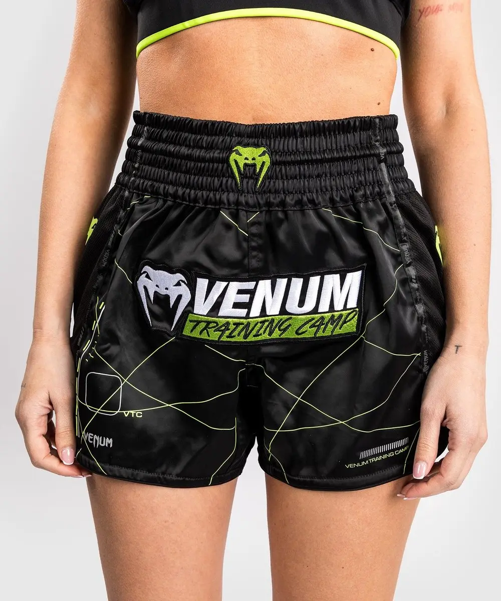 Venum Training Camp 4.0 Muay Thai Short - M - Zwart Neon Groen
