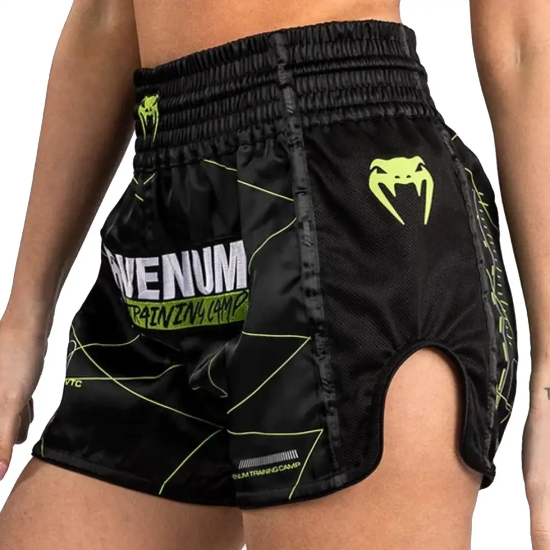 Venum Training Camp 4.0 Muay Thai Short - M - Zwart Neon Groen