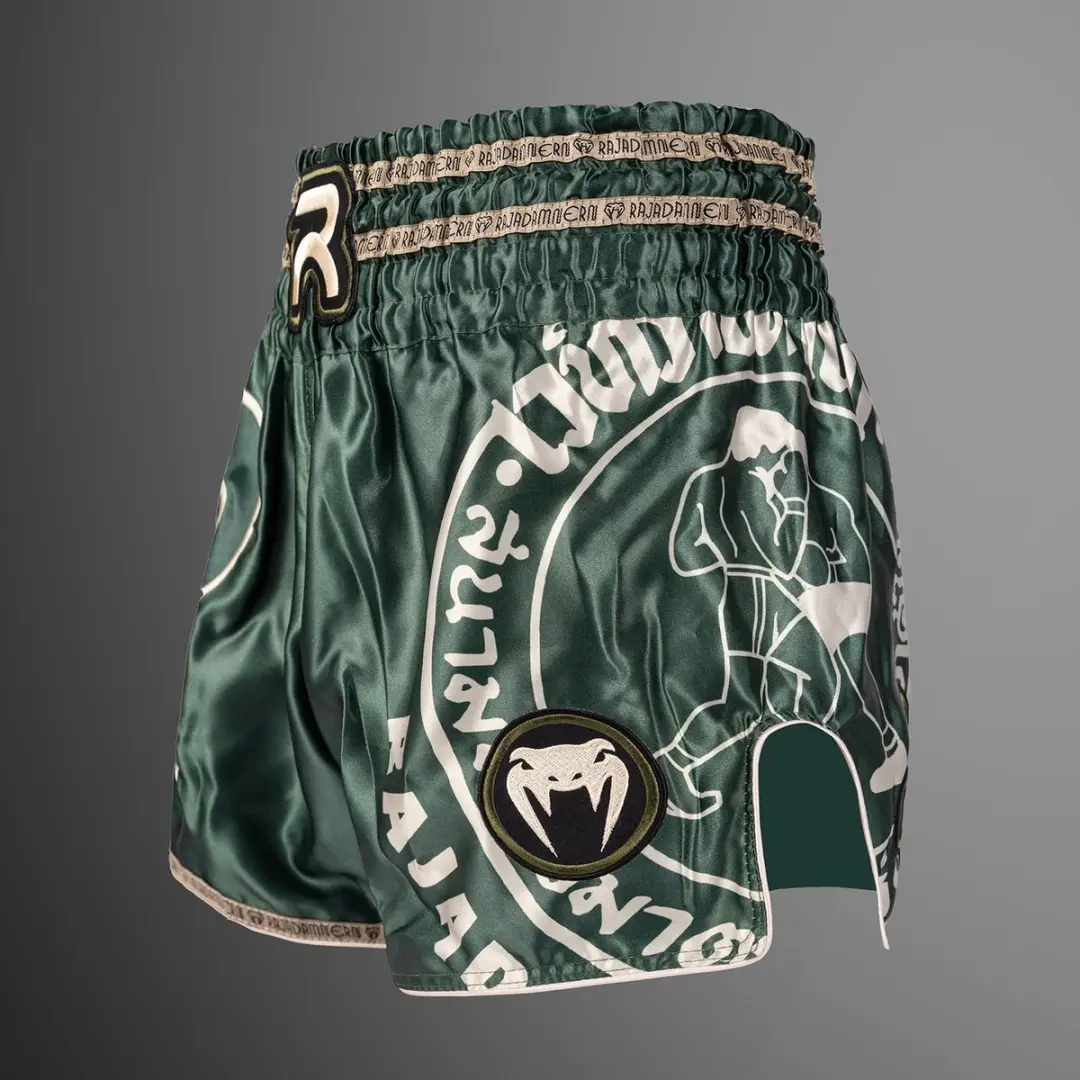Venum x Rajadamnern Muay Thai Shorts - Leger Groen M