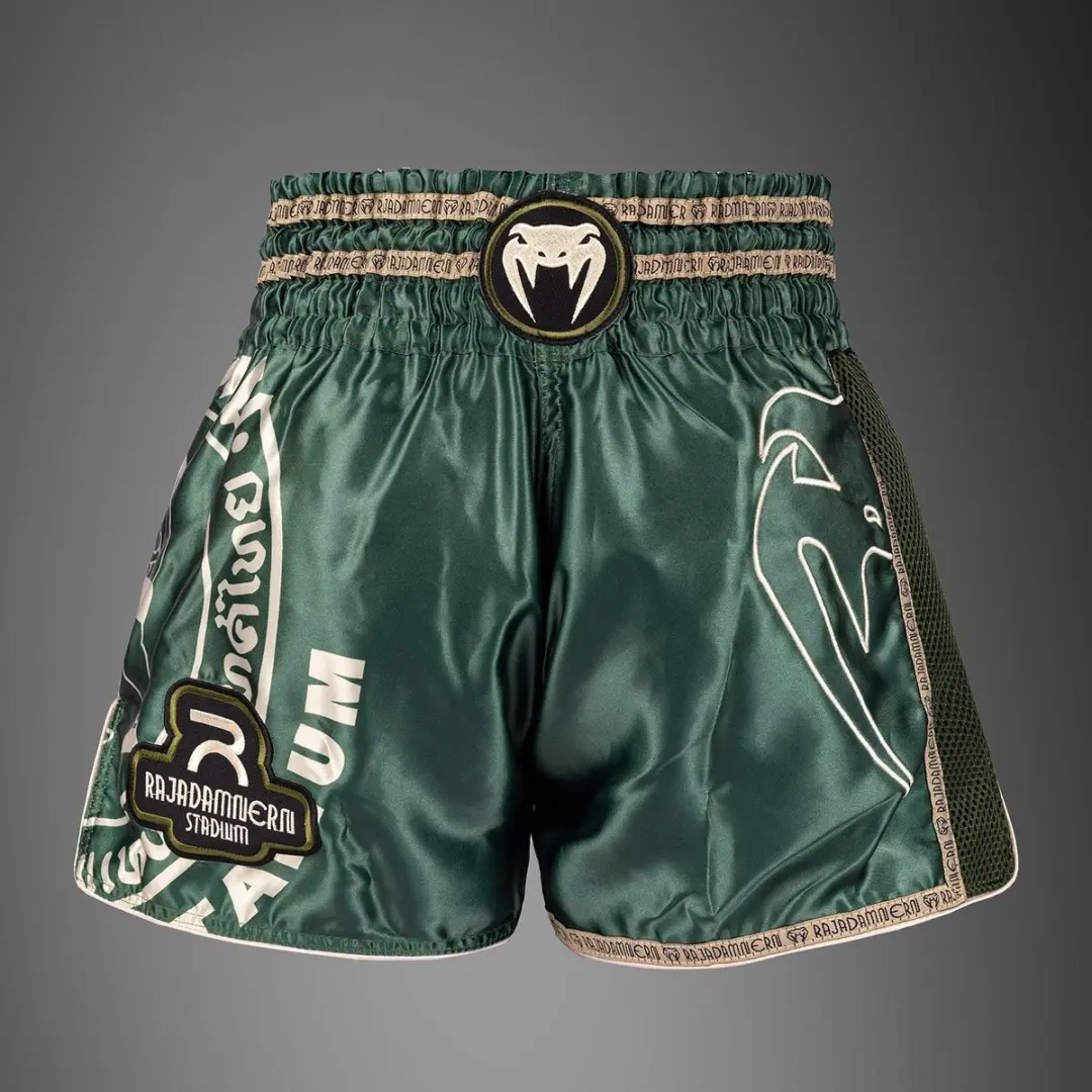 Venum x Rajadamnern Muay Thai Shorts - Leger Groen M