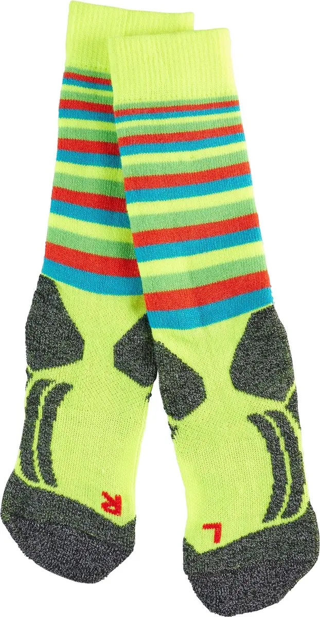 Falke SK2 Stripes Skisokken - Kinderen 27-30 - Geel