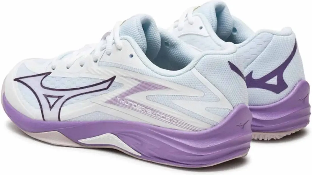 Mizuno Thunder Blade Z V1GC237010 Volleybalschoen - Dames - Wit/Paars - afbeelding 6 van 6