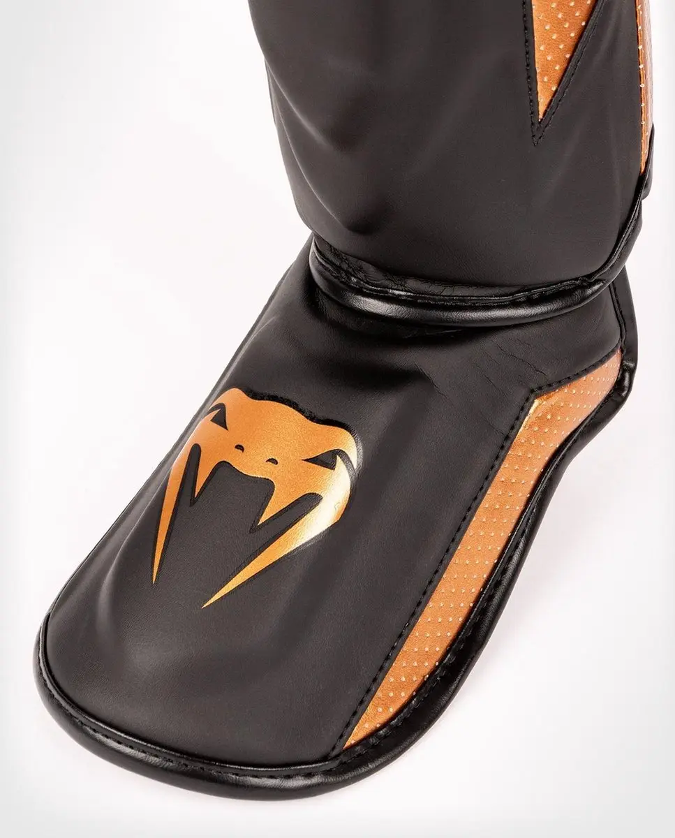 Venum Elite Evo Kickboks Scheenbeschermers L - Zwart/Brons - afbeelding 6 van 6