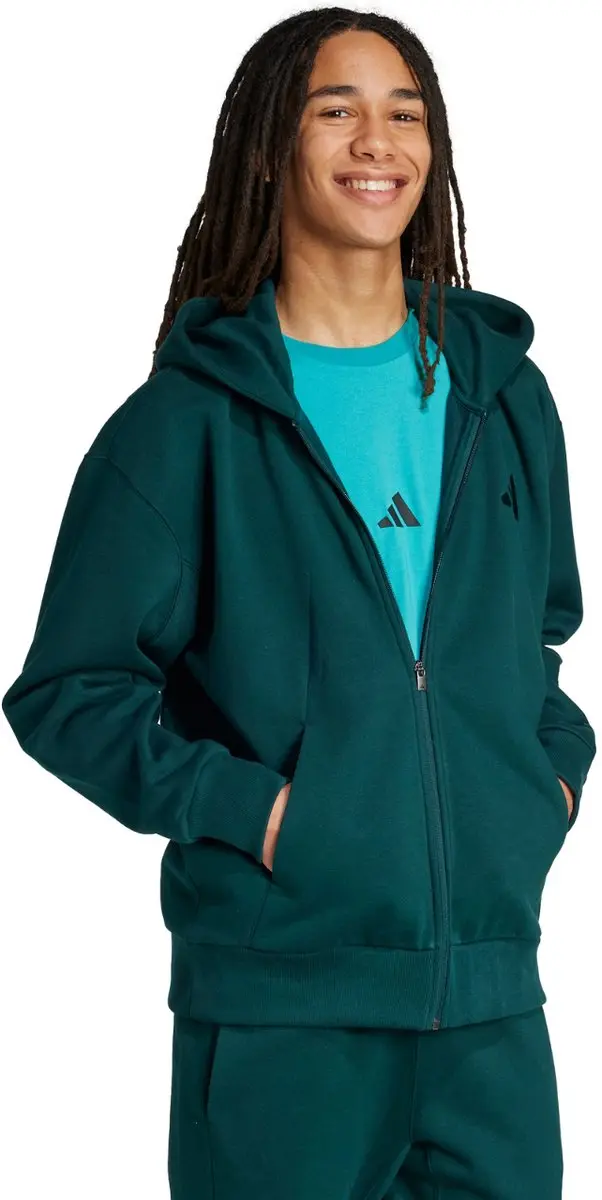 Adidas ALL SZN Fleece Full Zip Sweatvest - Groen XXL