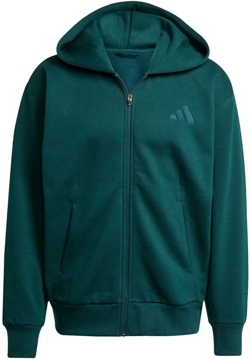 Adidas ALL SZN Fleece Full Zip Sweatvest - Groen XXL