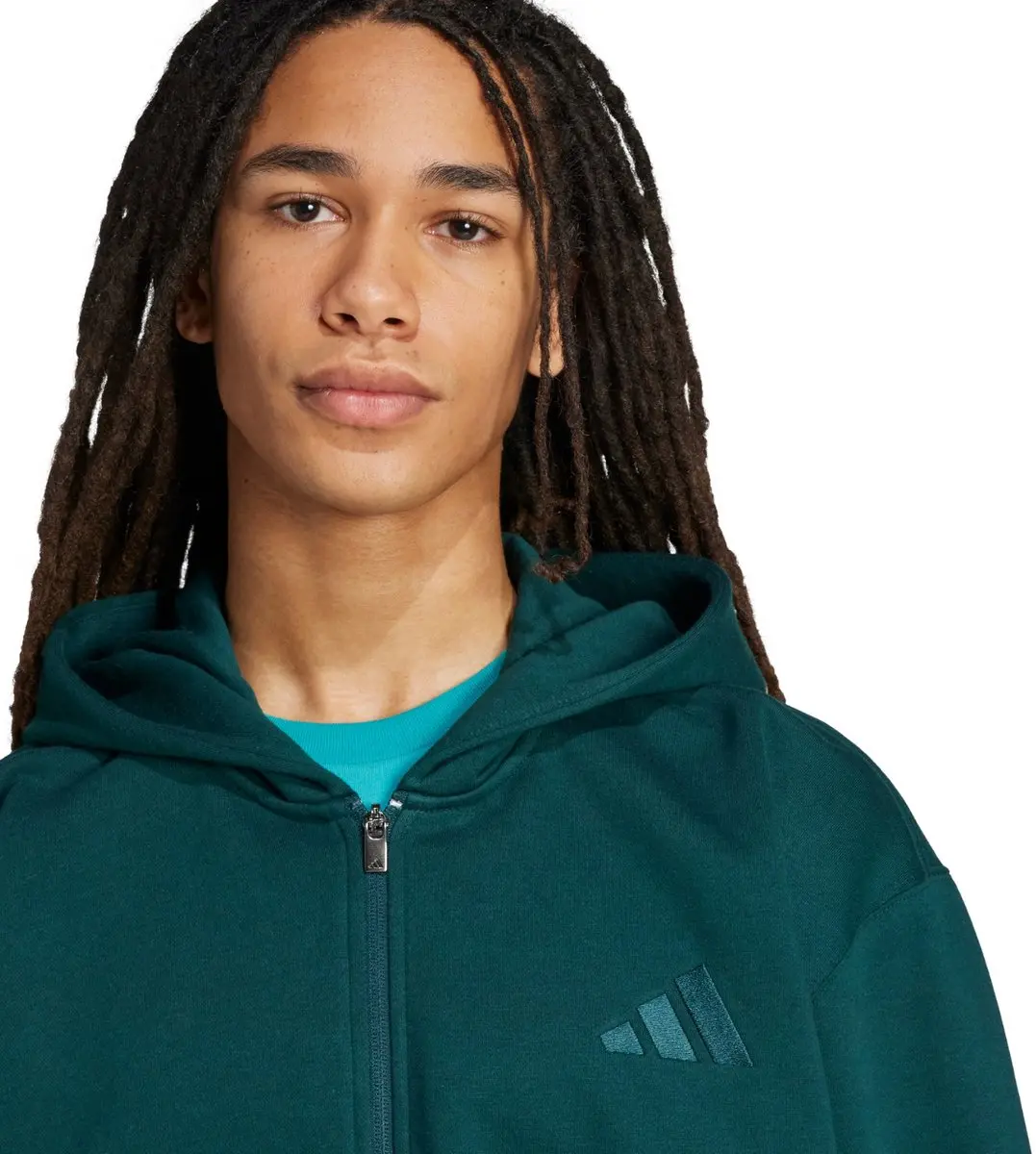 Adidas ALL SZN Fleece Full Zip Sweatvest - Groen XXL