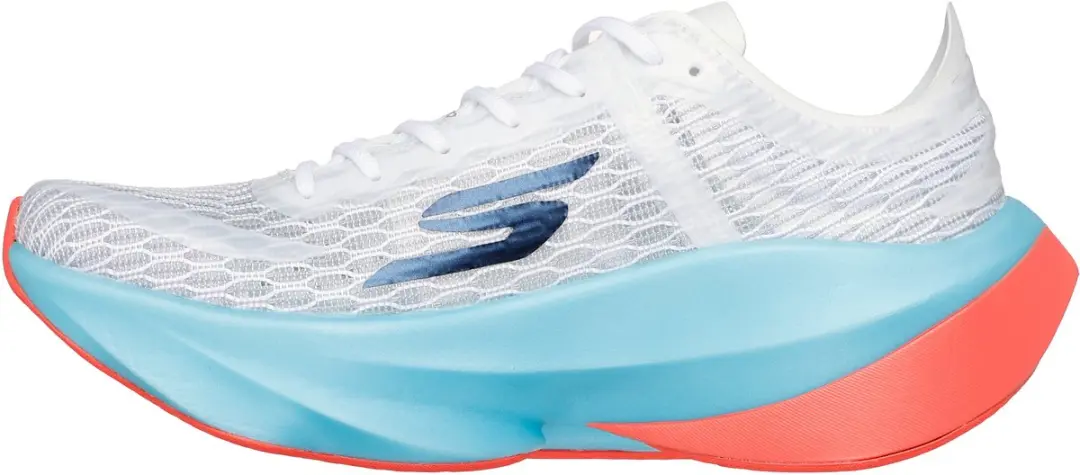 Skechers SKX Aero Tempo Dames Sportschoenen 39 - Wit/Turquoise/Coral - afbeelding 6 van 6