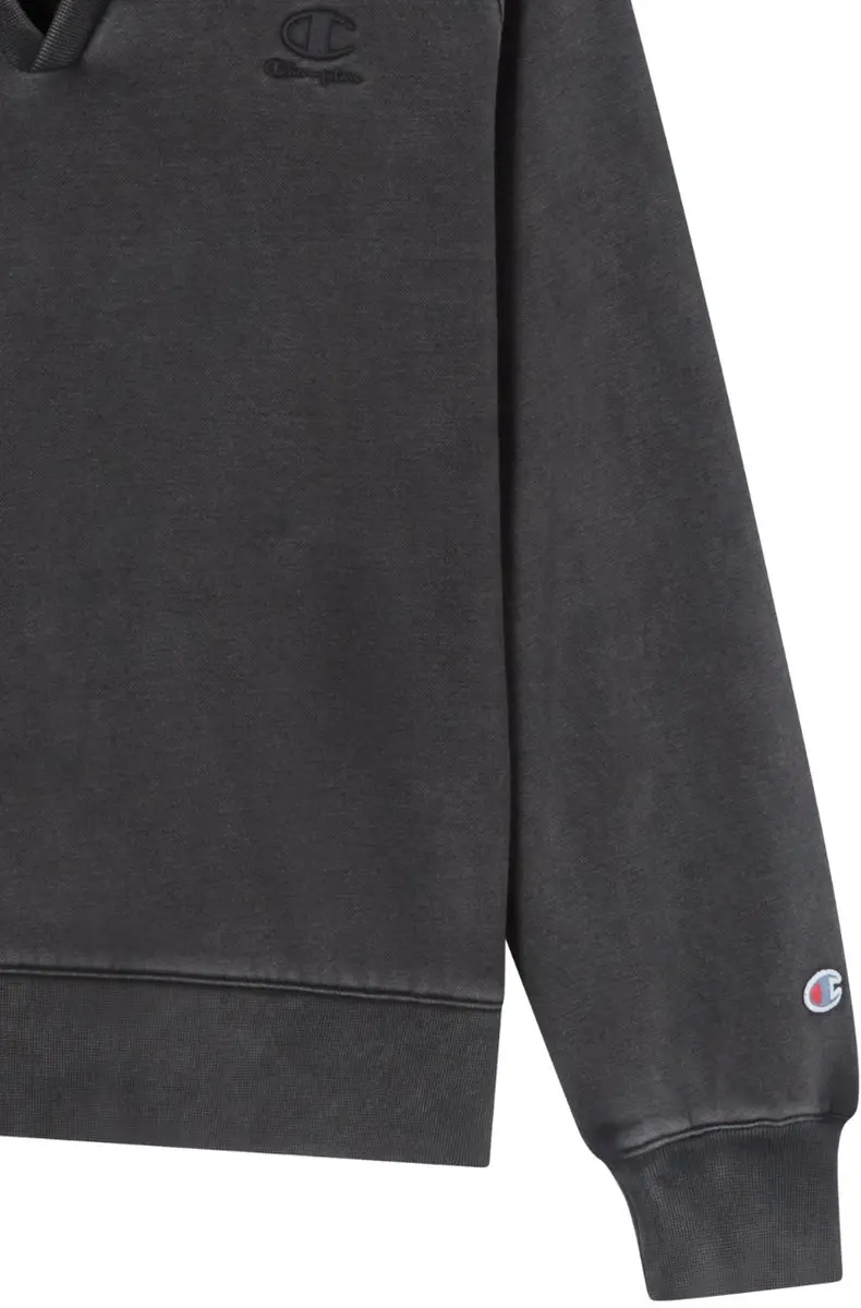 Champion Dames Poloshirt Sweatshirt - Grijs Maat S