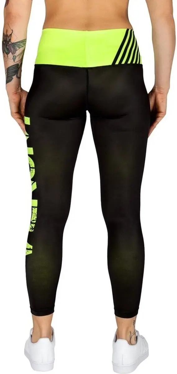 Venum Dames Power Sport Legging XS - Zwart/Neo Geel