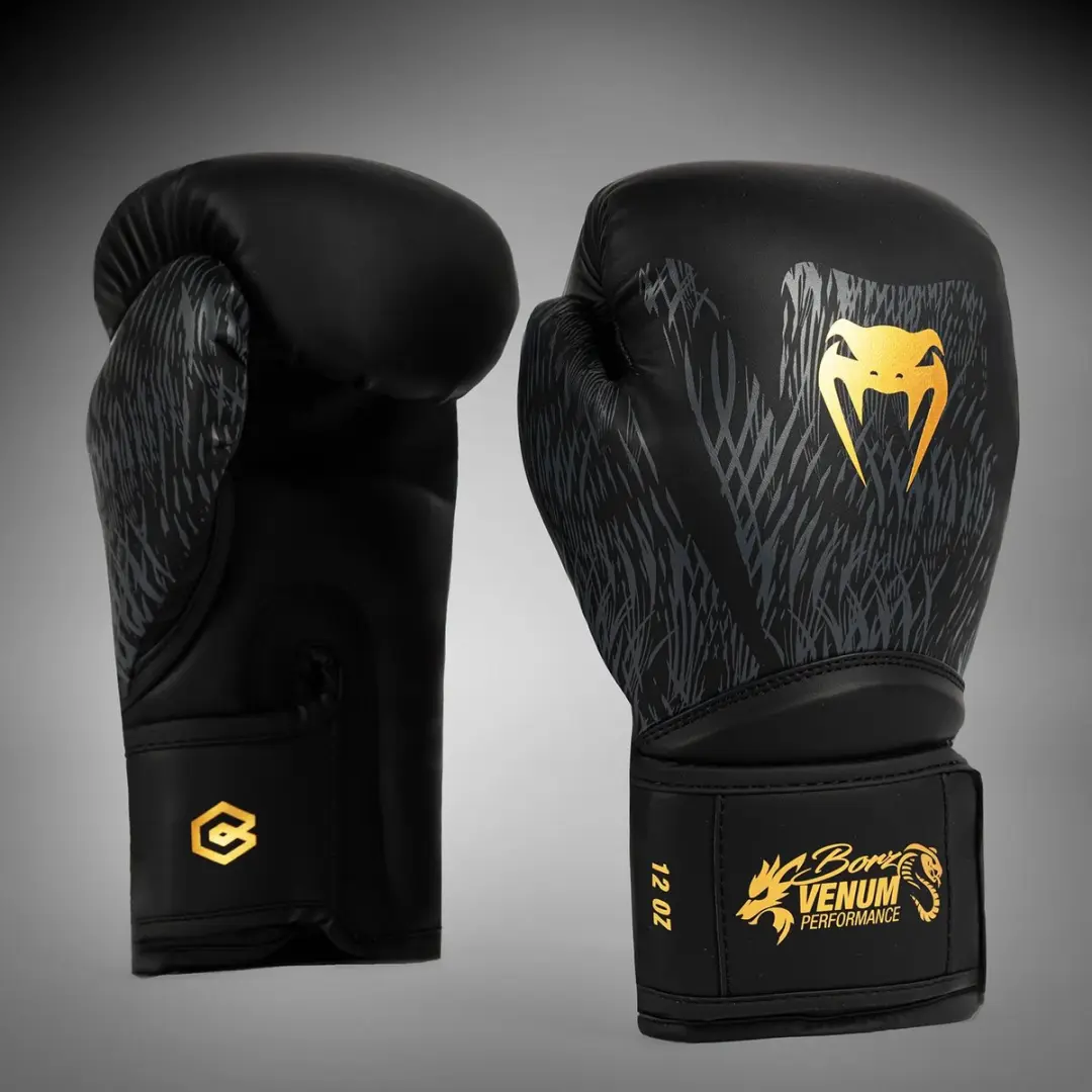 Venum x Chimaev Boksen Handschoenen 12oz - Zwart/Goud