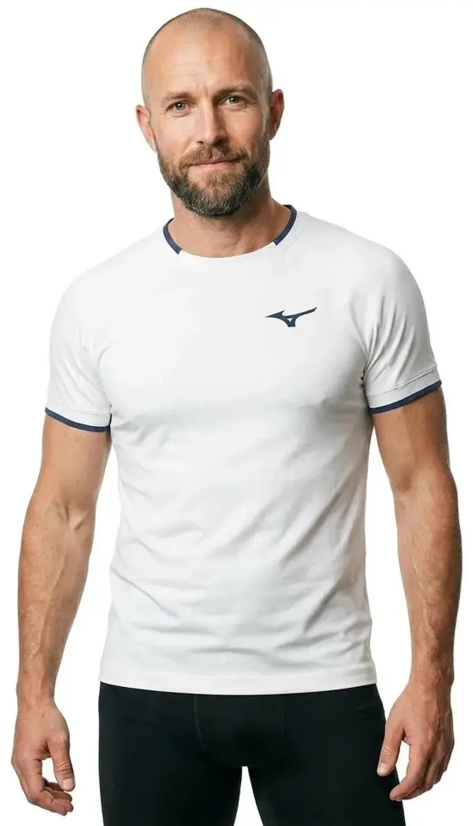 Mizuno Stargazer Shadow Graphic T-shirt Wit XL