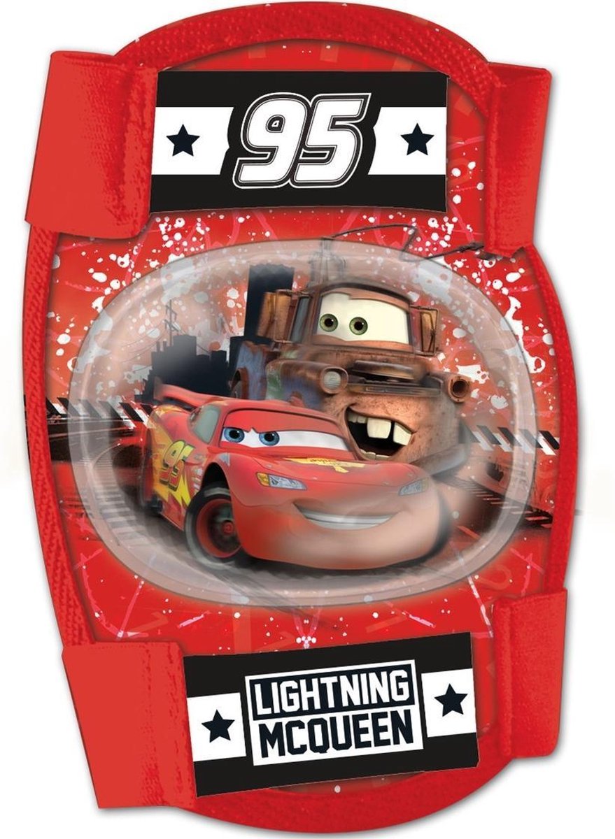 Disney Knie- En Elleboogbeschermers Cars Rood 4-delig Maat S