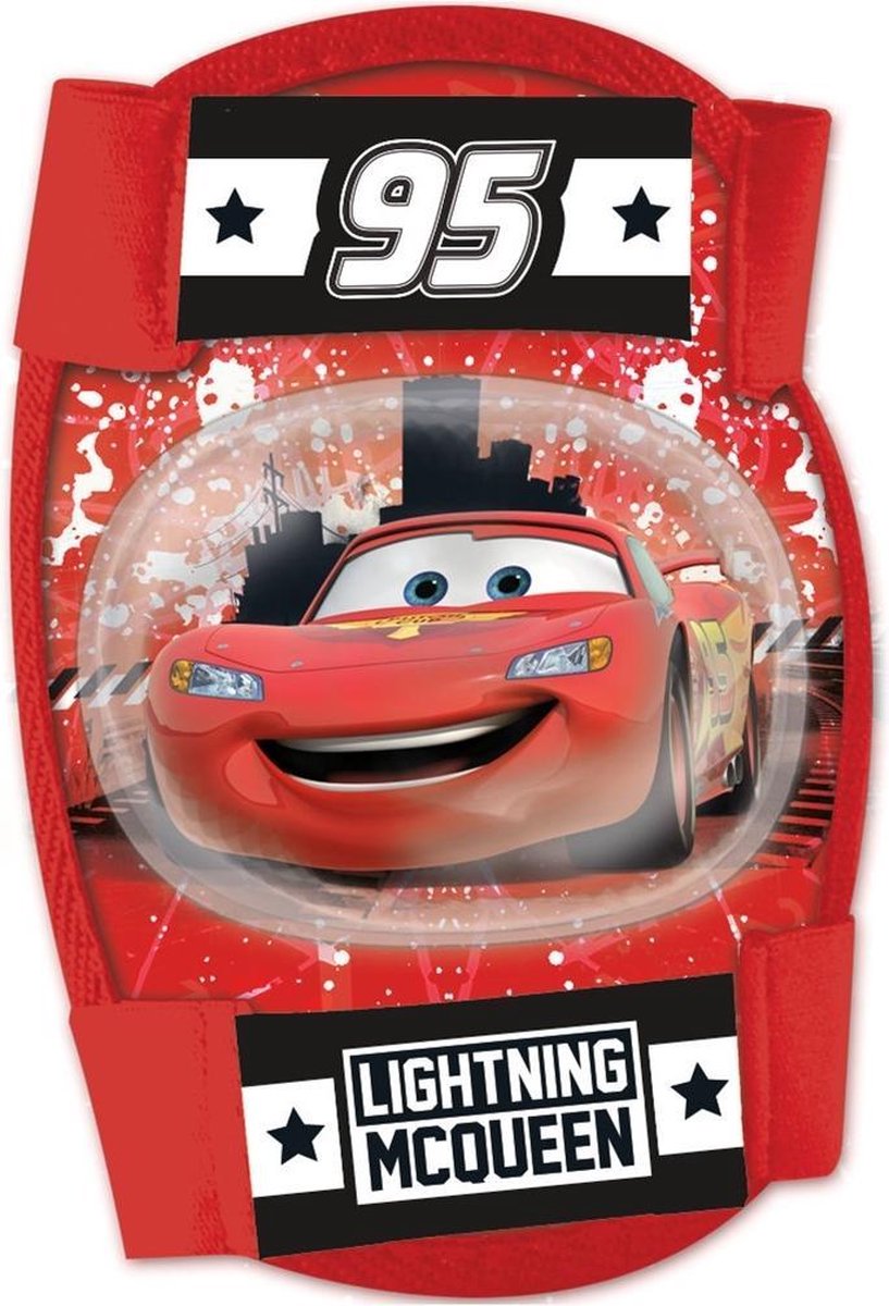 Disney Knie- En Elleboogbeschermers Cars Rood 4-delig Maat S