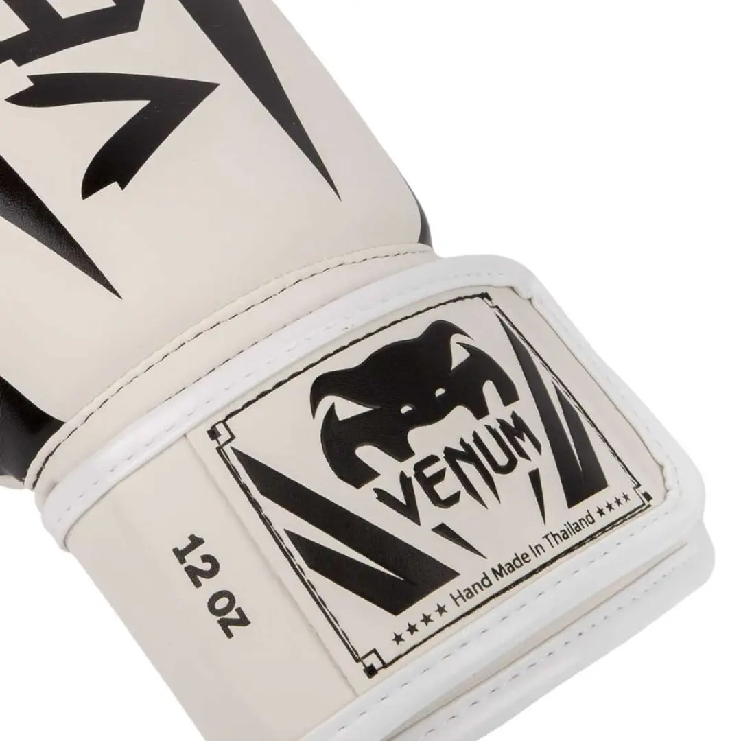 Venum Elite Bokshandschoenen 14 oz - Wit/Zwart - afbeelding 6 van 6