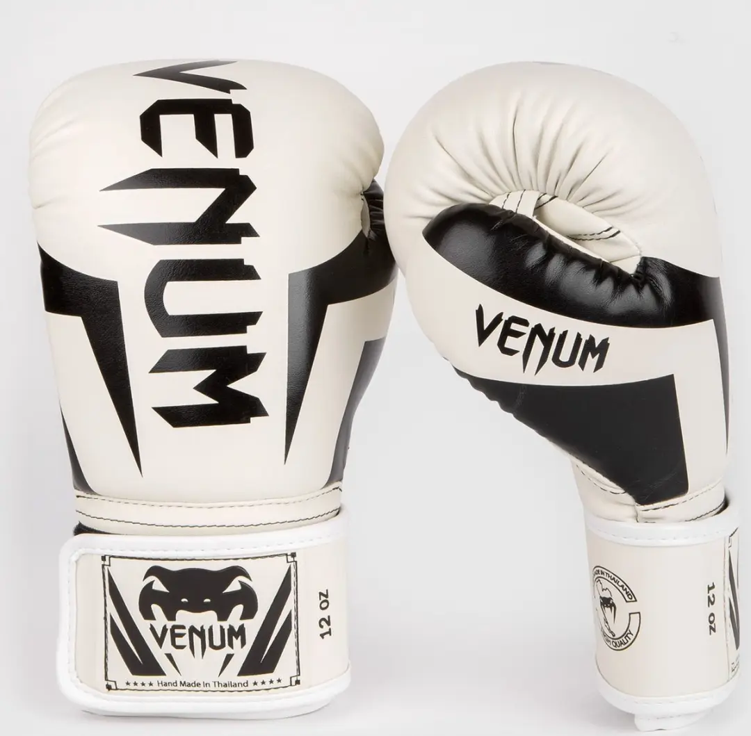 Venum Elite Bokshandschoenen 14 oz - Wit/Zwart