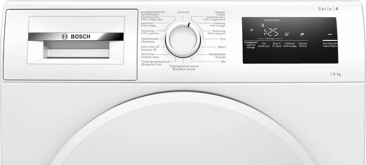 Bosch Serie 4 WTH8320AFG Warmtepompdroger 8 kg - Wit