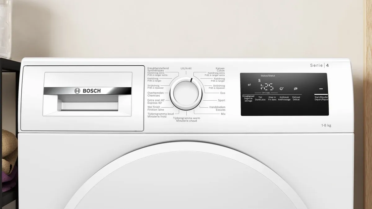 Bosch Serie 4 WTH8320AFG Warmtepompdroger 8 kg - Wit