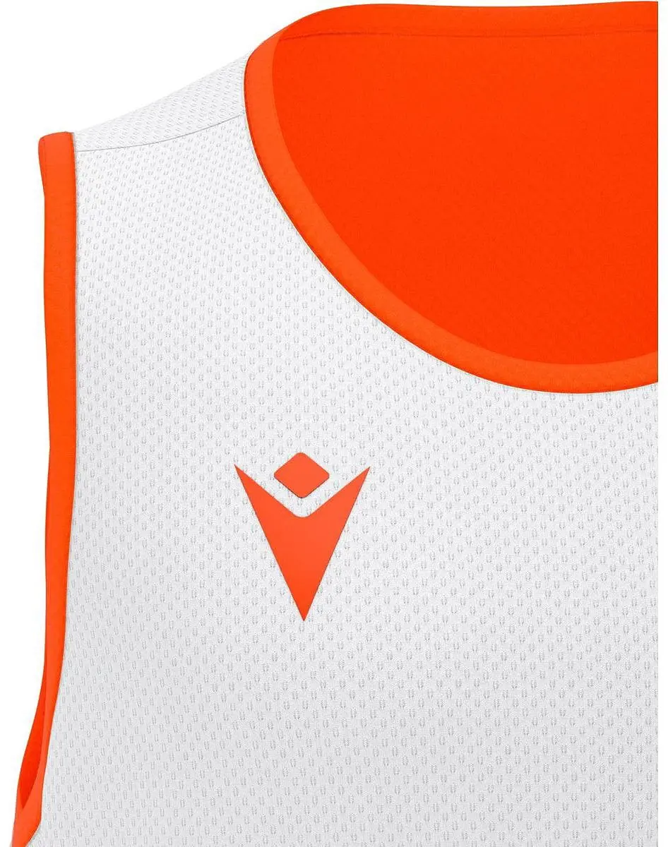 Macron X500 Reversible Shirt Kinderen - Oranje/Wit 140