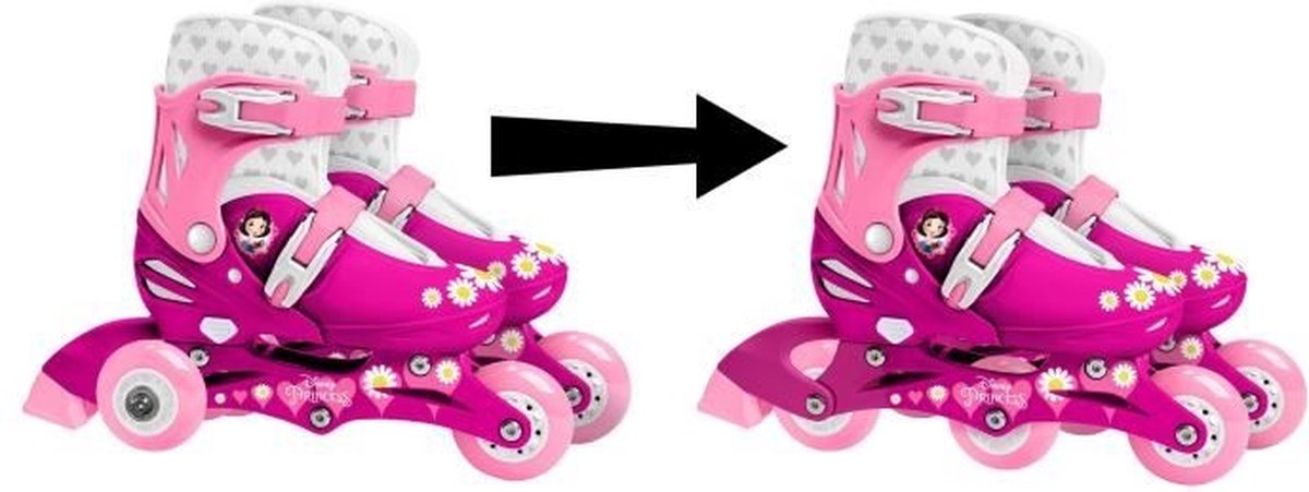 Disney Inline Skates Princess Hardboot Roze Maat 27 - 30