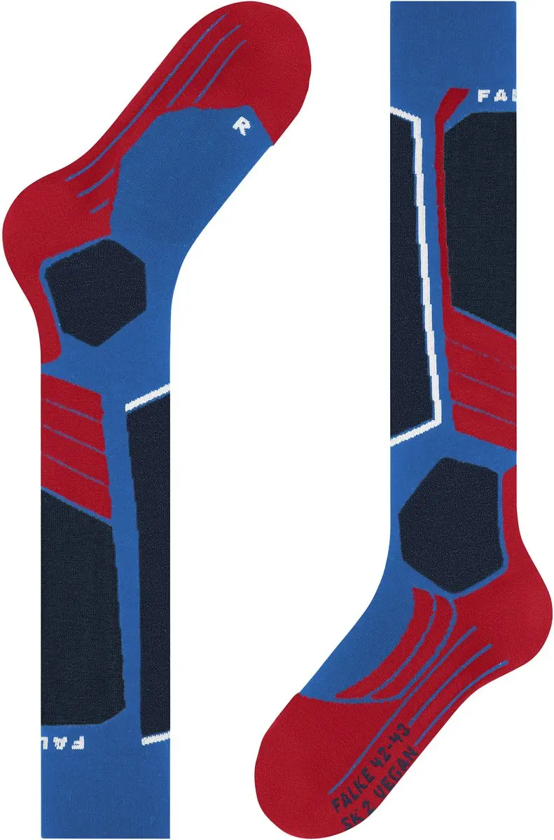 Falke SK2 Warm Dikke Lyocell Skisokken Heren - Blauw - afbeelding 6 van 6