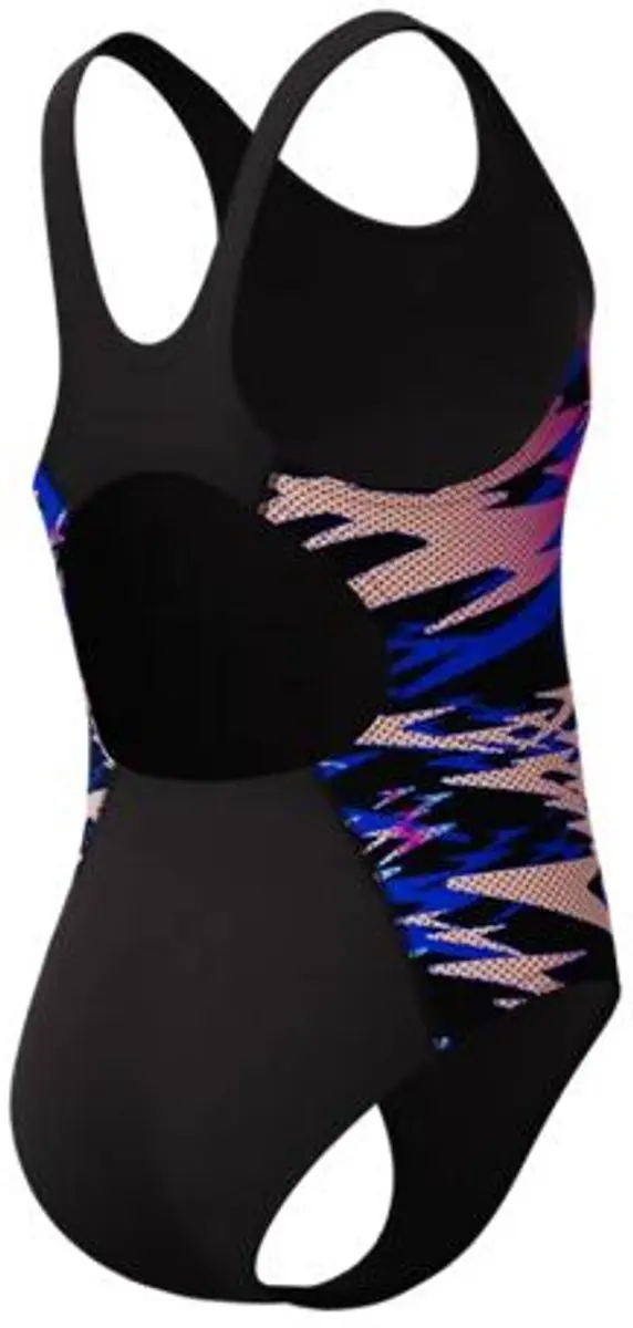Speedo Hyperboom Splice Muscleback Badpak Meisjes - 176 - Zwart/Roze