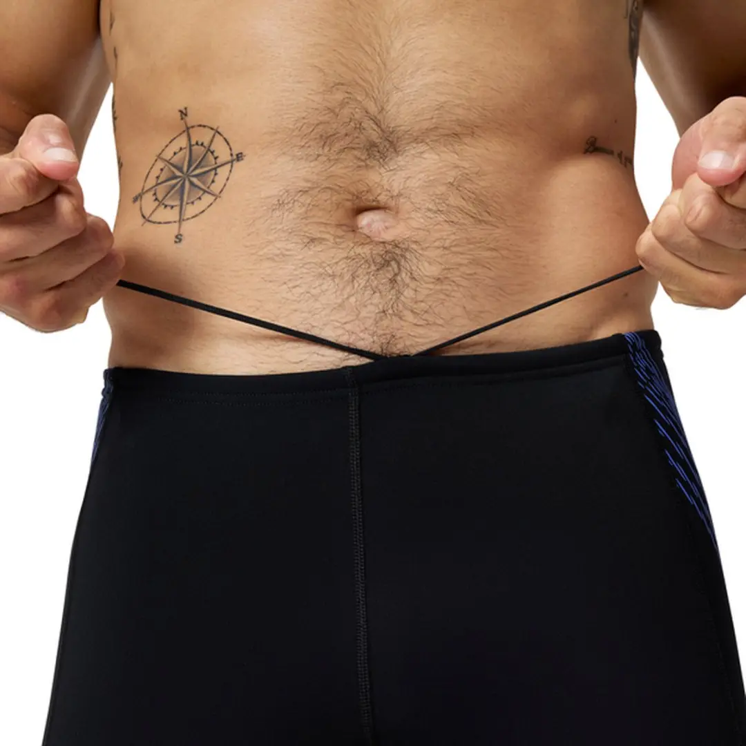 Speedo Tech Panel Jammer Heren Sportzwembroek - Zwart/Blauw