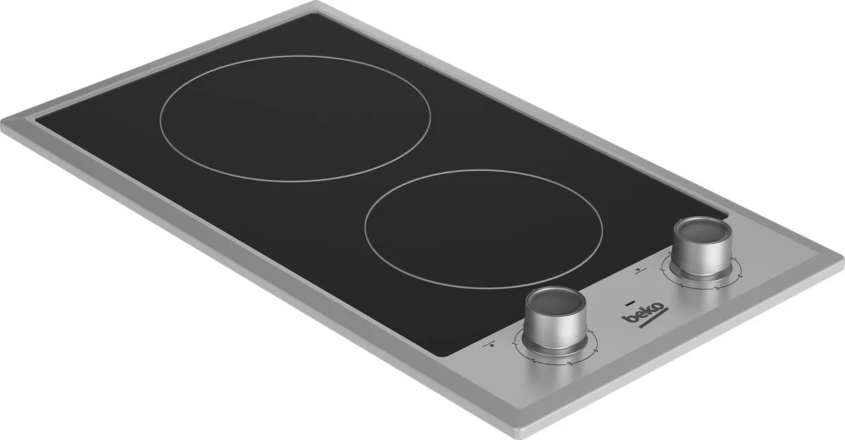 Beko HDCC32200X Keramische Kookplaat - 2 Zones - Grijs