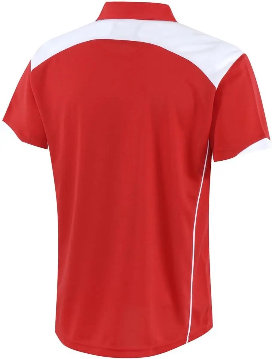 Macron Logan Sport Polo - Rood/Wit L