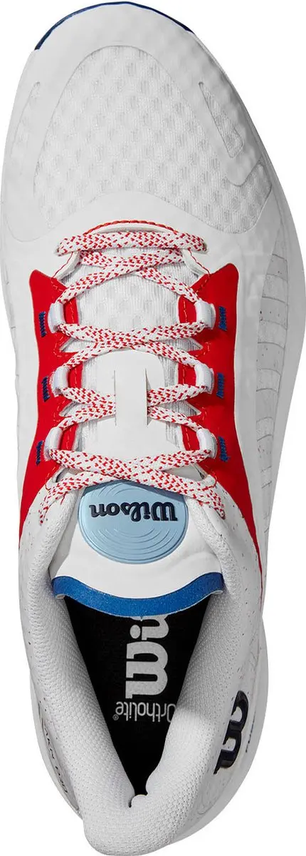 Wilson Hurakn Pro Padelschoenen 48 - Wit/Rood/Blauw
