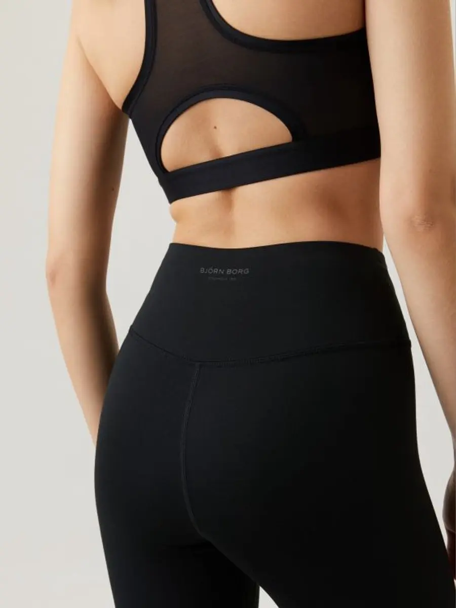 Björn Borg Dames Sthlm High Waist 7/8 Tights - Zwart - Maat 36