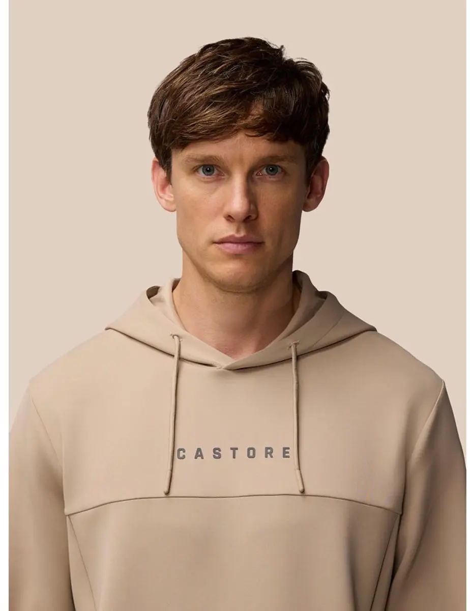 Castore Flex Lifestyle Hoodie - Mushroom/Gunmetal L