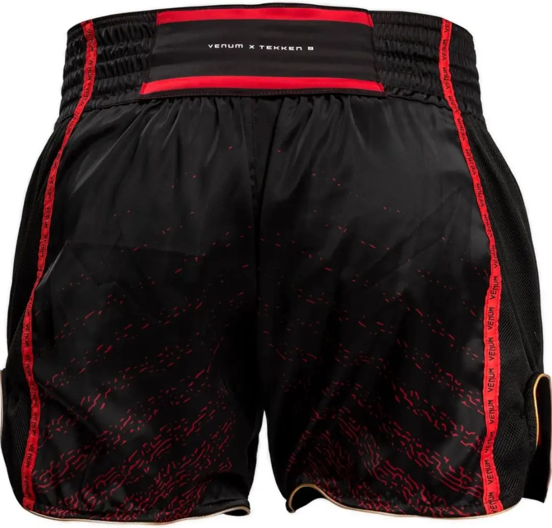 Venum Marshall Law Muay Thai Shorts - Zwart Rood Goud - afbeelding 4 van 6