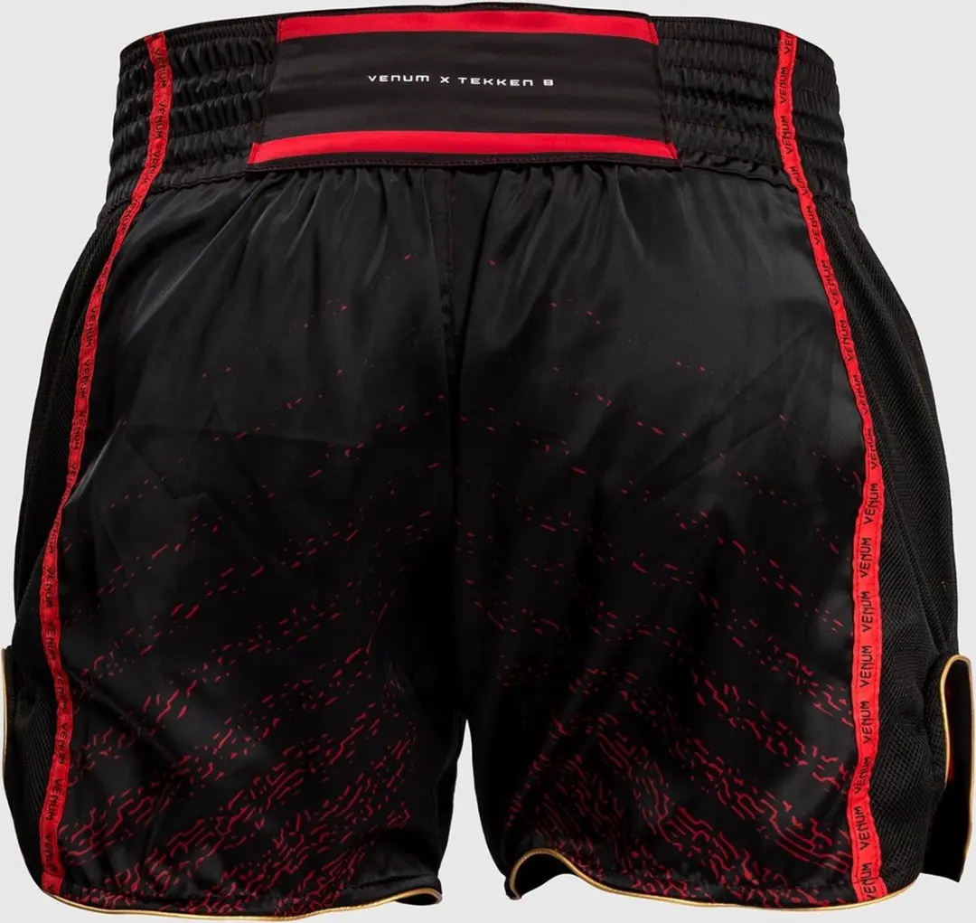 Venum Marshall Law Muay Thai Shorts - Zwart Rood Goud - afbeelding 6 van 6
