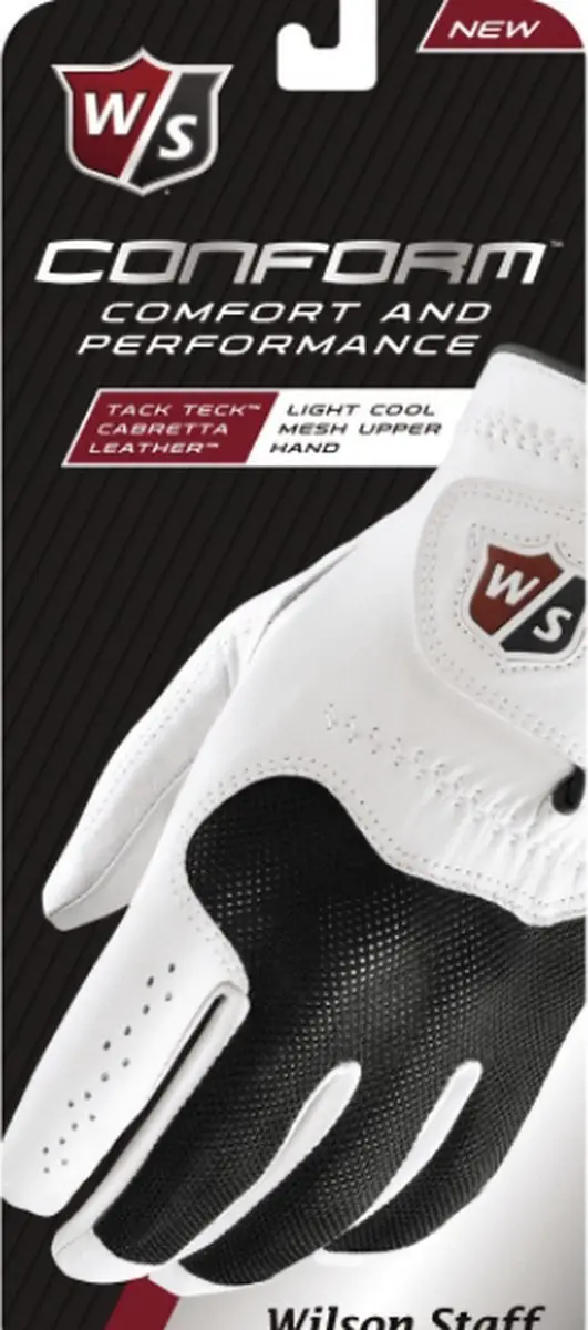 Wilson Staff Conform Golfhandschoen Heren XL - Wit/Zwart