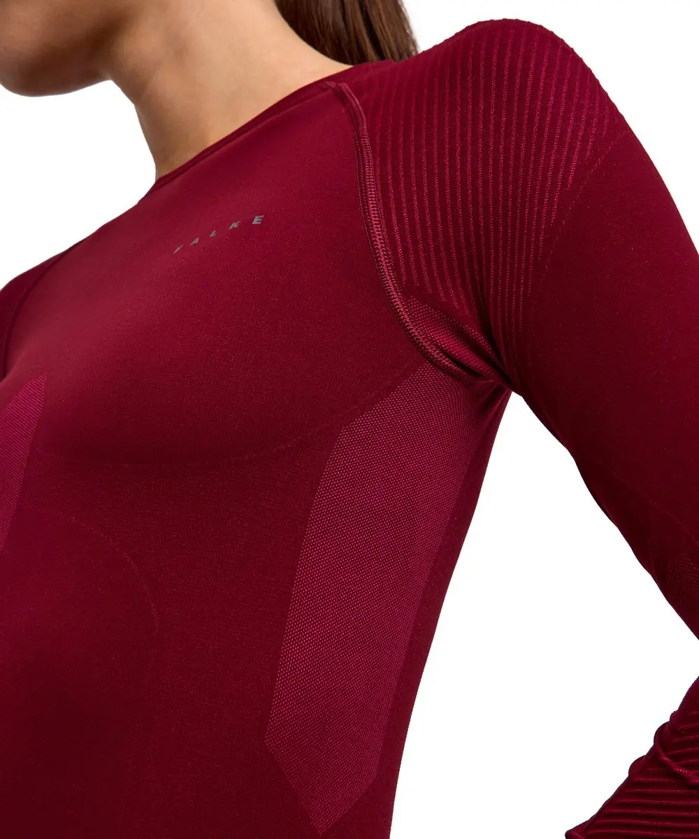 Falke Warm LS Thermoshirt Dames - S - Donkerrood