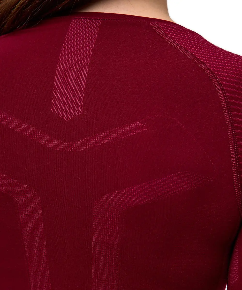 Falke Warm LS Thermoshirt Dames - S - Donkerrood