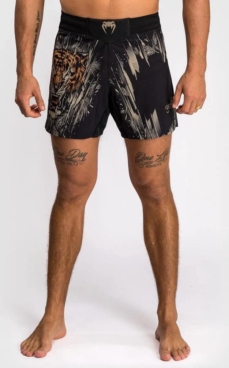 Venum Tiger Fight Shorts XS - Zwart Neon Oranje