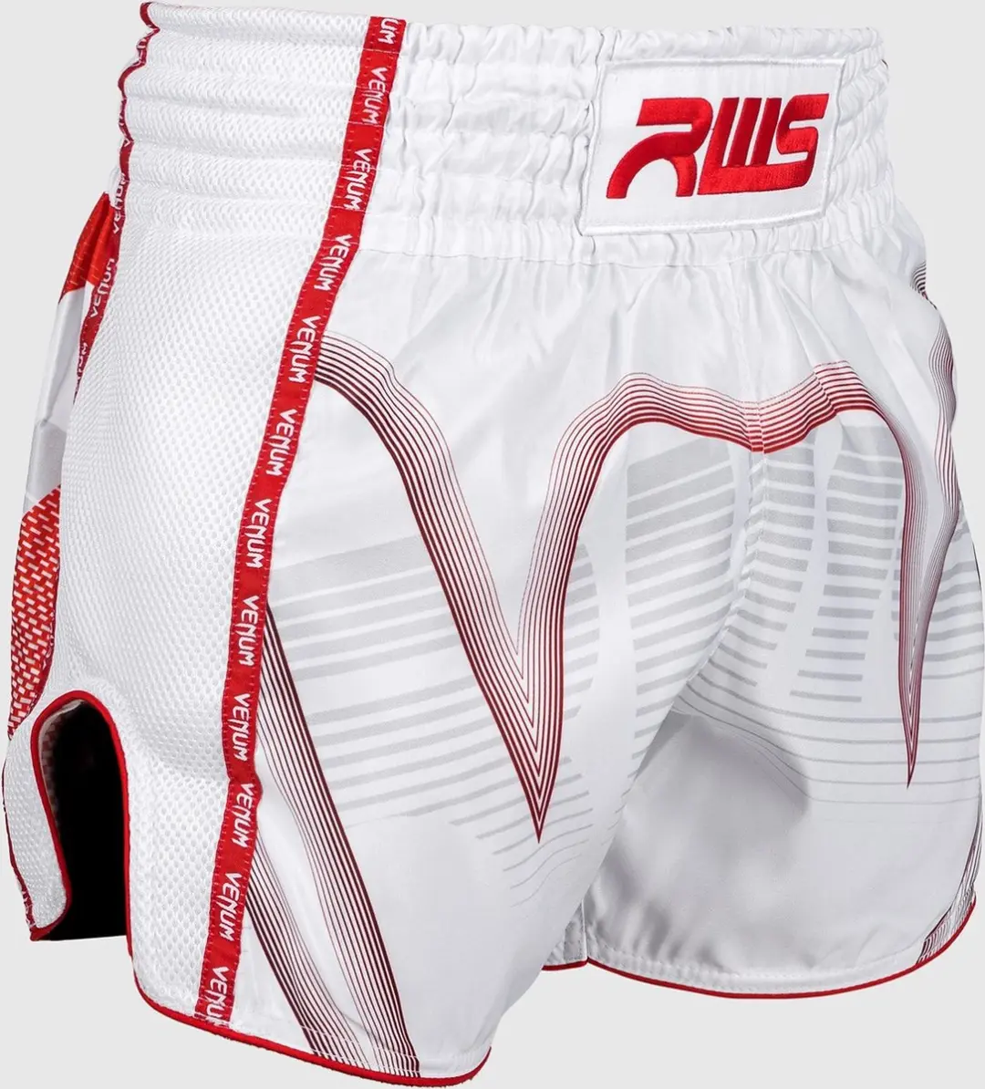 Venum RWS Muay Thai Short XS - Wit Rood