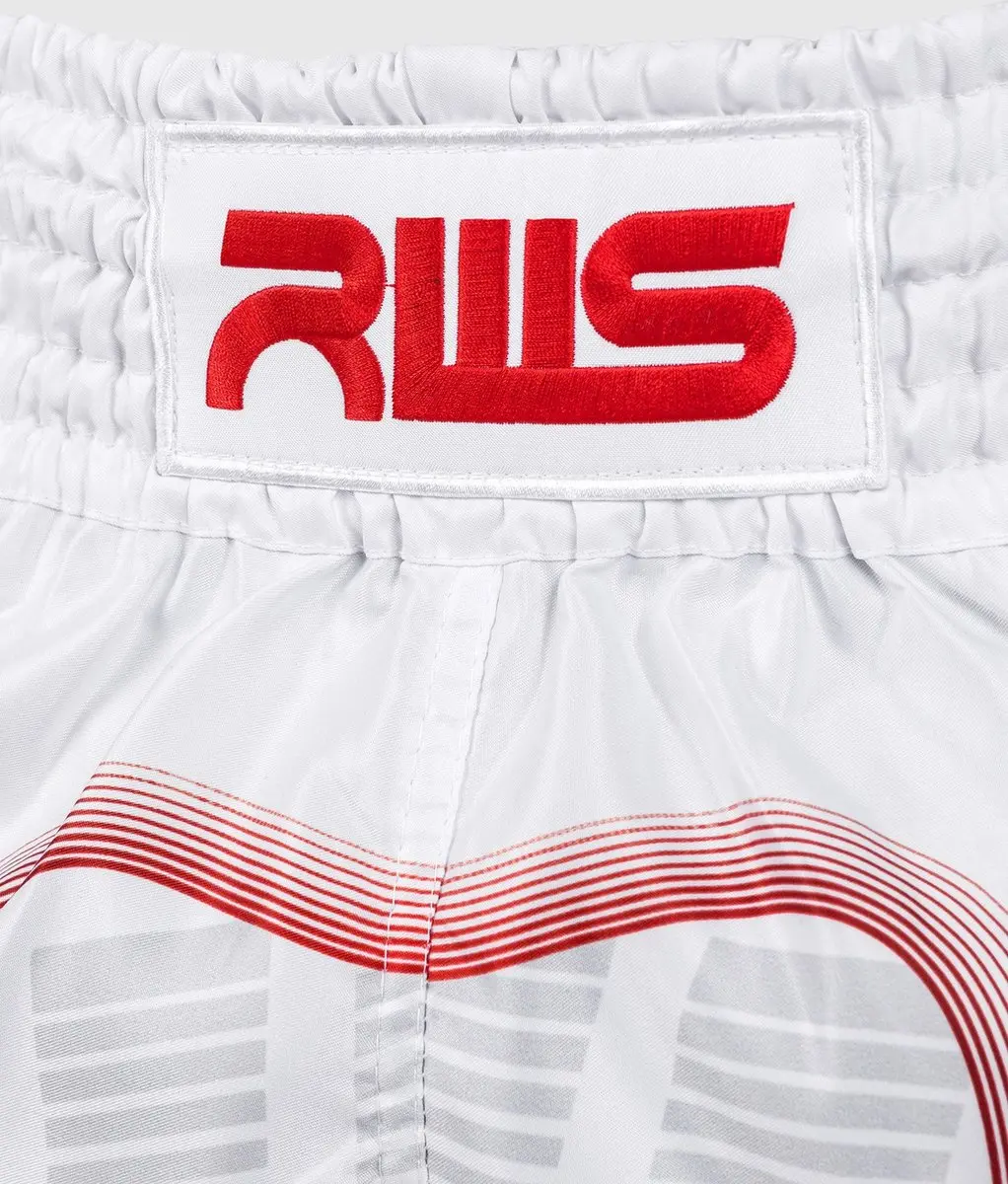 Venum RWS Muay Thai Short XS - Wit Rood
