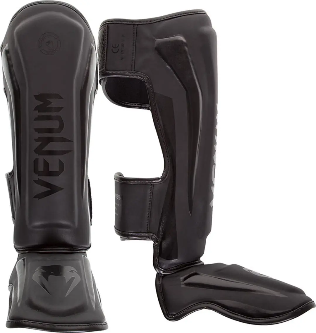 Venum Elite Standup Shinguards XL - Matte Black