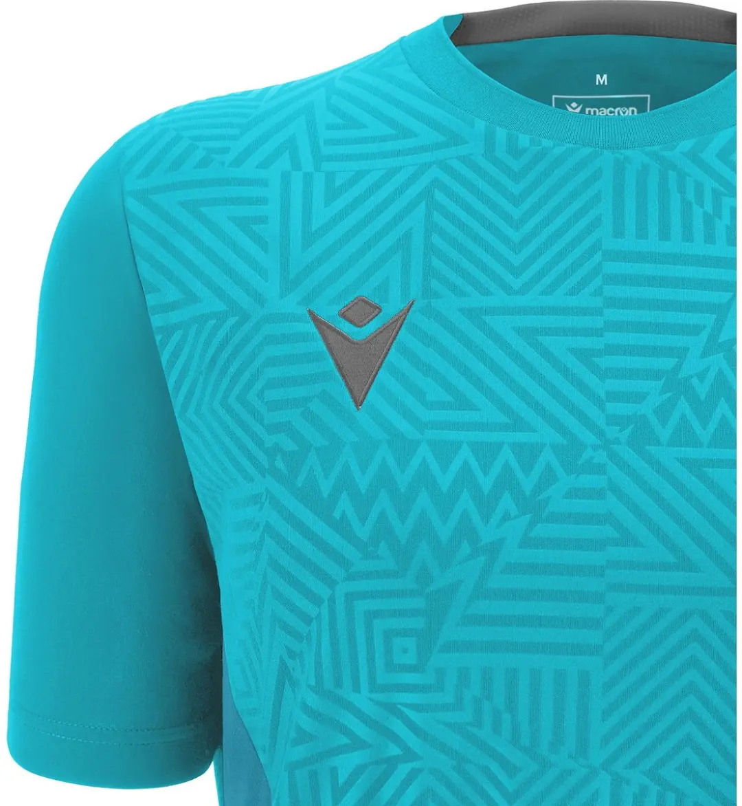 Macron Victory Skat Shirt Dames - Antraciet/Hemelsblauw 3XL