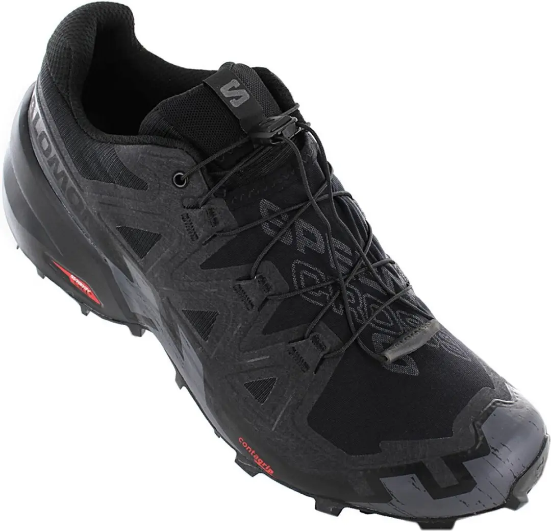 Salomon Speedcross 6 Heren Trail-Running Schoenen 417379 - Zwart - afbeelding 6 van 6