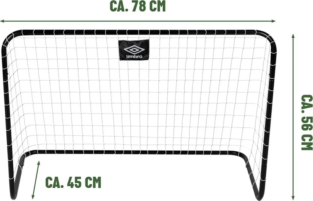 Umbro Voetbaldoelen 78x56x45cm - Set van 2 - Wit/Zwart - afbeelding 5 van 5