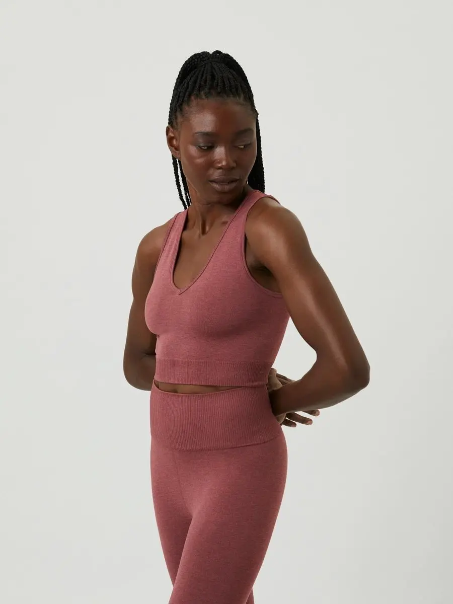 Björn Borg Stockholm Seamless Light Crop Top - Roze - M/L